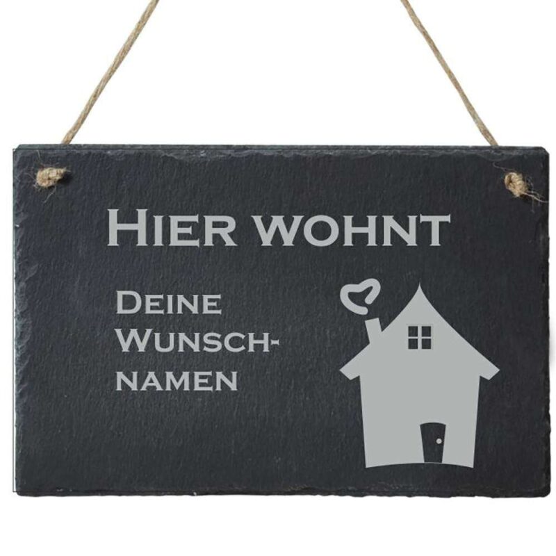 Bild von   tuerschild schiefer mit deinenjpg | 🌟 Gravur nach Wunsch 🪄