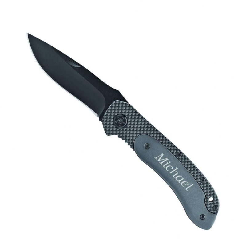 Bild von   taschenmesser carbon hawk mitjpg | 🌟 Gravur nach Wunsch 🪄