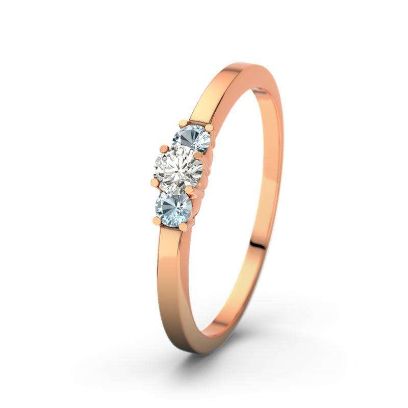 Bild von   diamant si rotgoldring shannojpg | 🌟 Gravur nach Wunsch 🪄