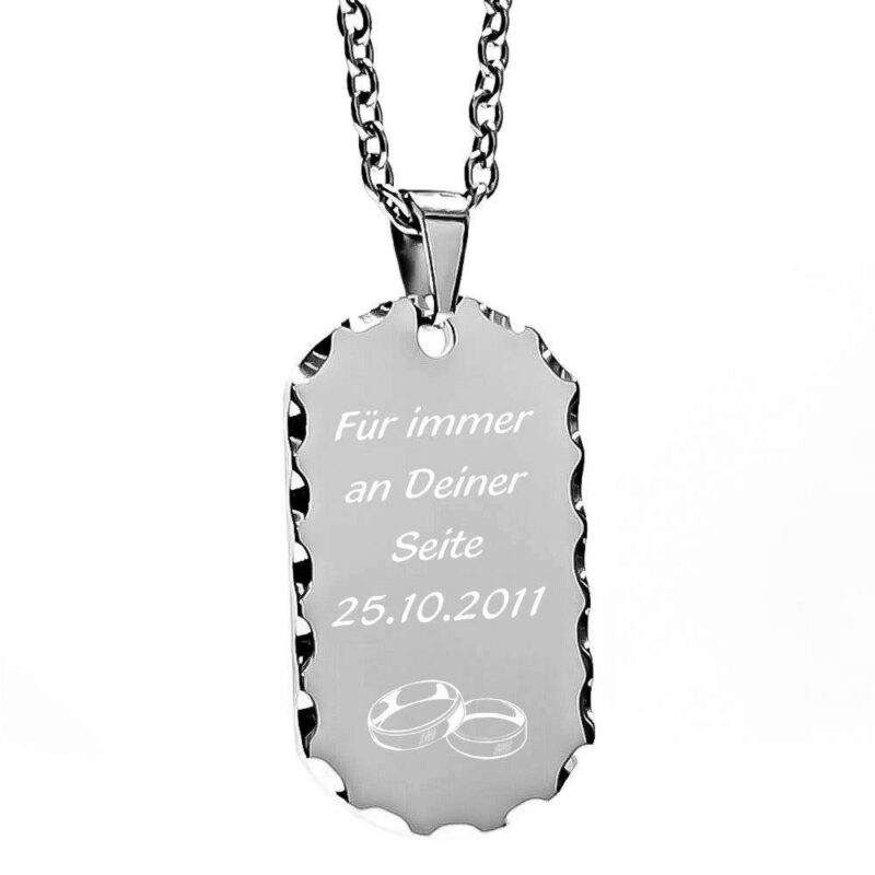 Bild von   anhaenger mit gravur dogtag dejpg | 🌟 Gravur nach Wunsch 🪄