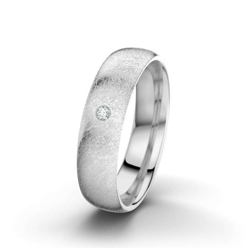 Bild von   diamant weissgold eismattringjpg | 🌟 Gravur nach Wunsch 🪄