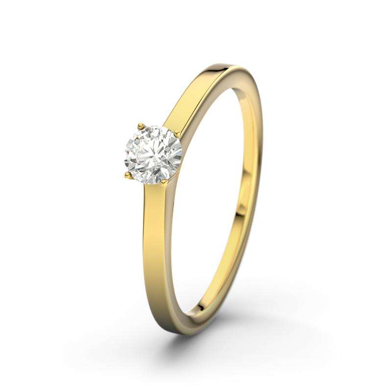 Bild von   diamant gelbgoldring manilajpg | 🌟 Gravur nach Wunsch 🪄