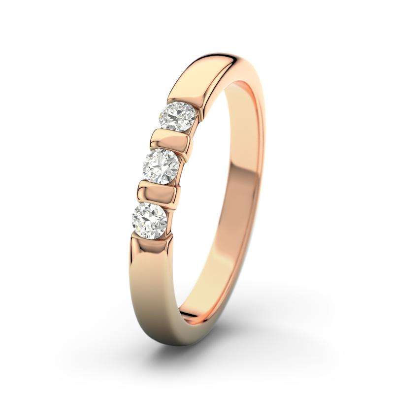 Bild von   diamant rotgoldring melissajpg | 🌟 Gravur nach Wunsch 🪄