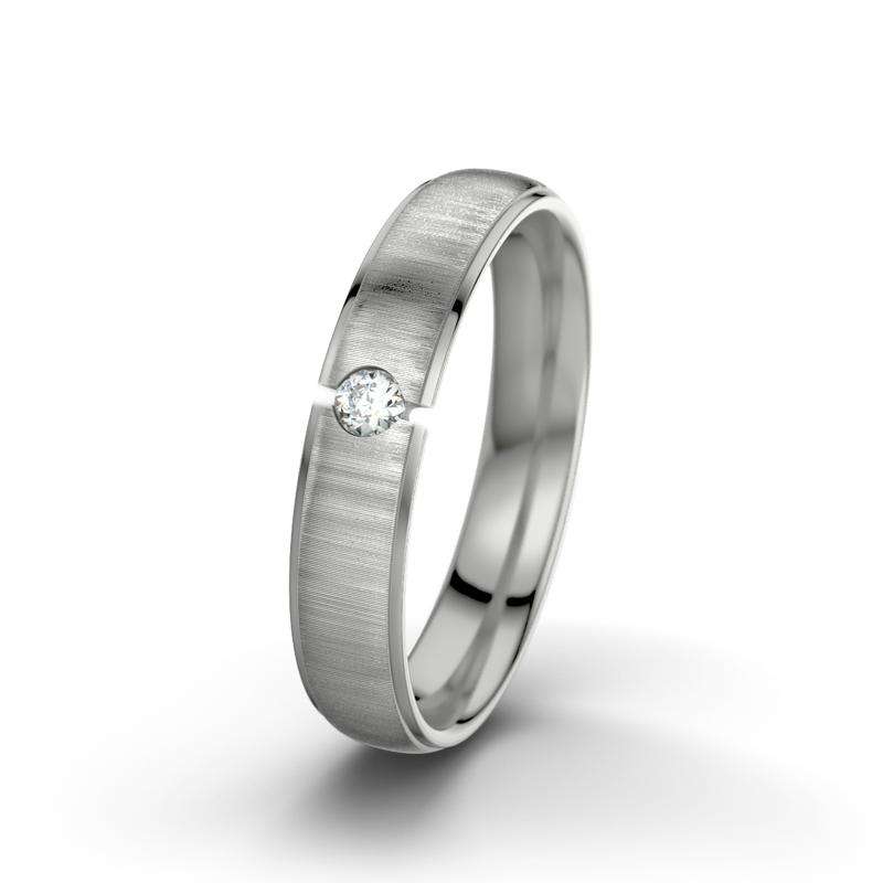 Bild von   diamant palladium quermattringjpg | 🌟 Gravur nach Wunsch 🪄
