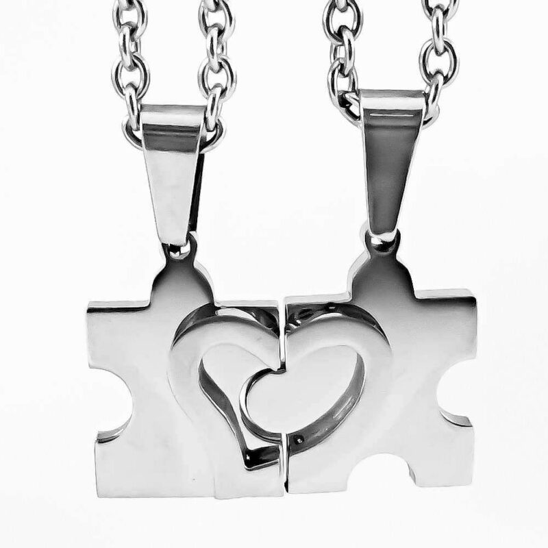 Bild von   partneranhaenger puzzle silberjpg | 🌟 Gravur nach Wunsch 🪄