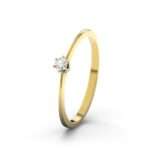 Bild von   diamant gelbgoldring curacaojpg | 🌟 Gravur nach Wunsch 🪄