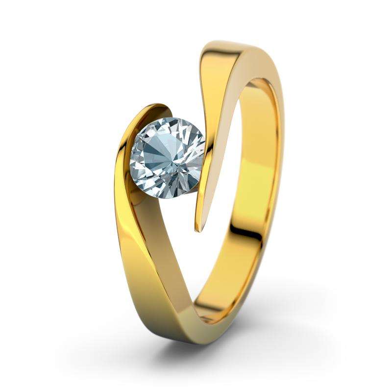 Bild von   aquamarin gelbgoldring summerjpg | 🌟 Gravur nach Wunsch 🪄