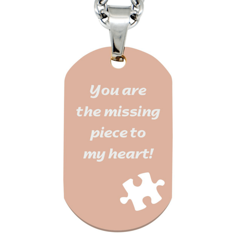 Bild von   gravuranhaenger dogtag puzzlpng | 🌟 Gravur nach Wunsch 🪄