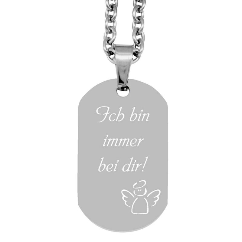 Bild von   anhaenger dogtag engel siljpg | 🌟 Gravur nach Wunsch 🪄