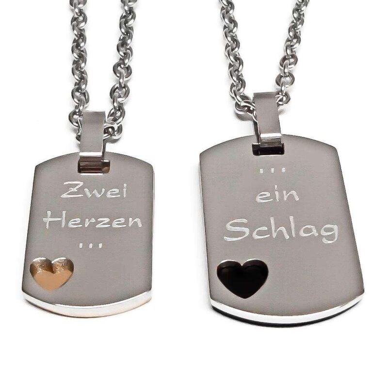 Bild von   partner anhaenger mit gravur djpg | 🌟 Gravur nach Wunsch 🪄