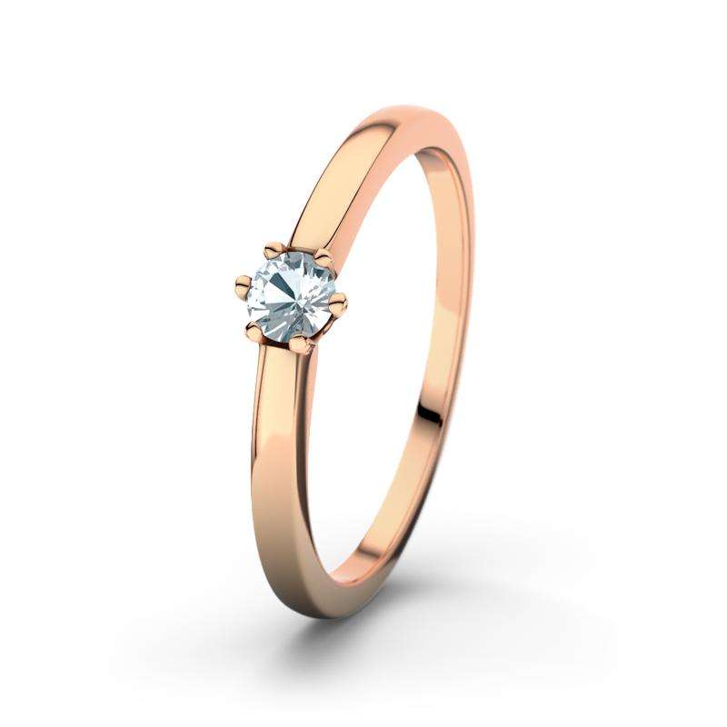 Bild von   aquamarin rotgoldring seouljpg | 🌟 Gravur nach Wunsch 🪄