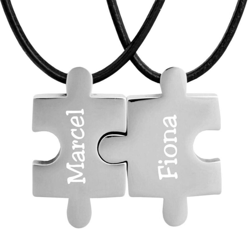 Bild von   partner anhaenger puzzle mit gjpg | 🌟 Gravur nach Wunsch 🪄