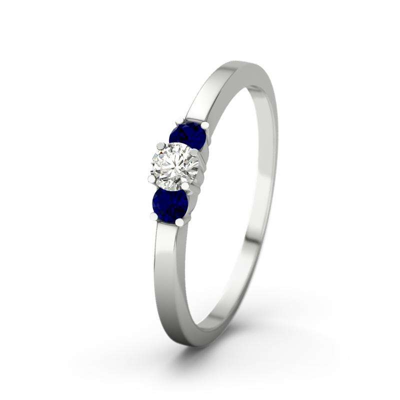 Bild von   diamant si weissgoldring shanjpg | 🌟 Gravur nach Wunsch 🪄