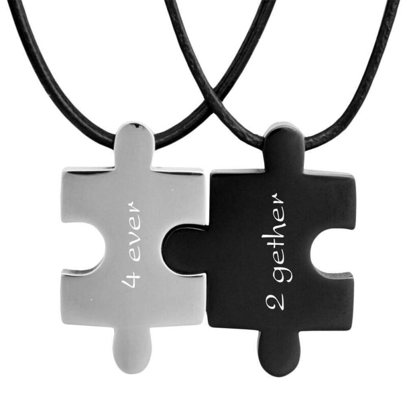 Bild von   partner anhaenger puzzle mit gjpg | 🌟 Gravur nach Wunsch 🪄