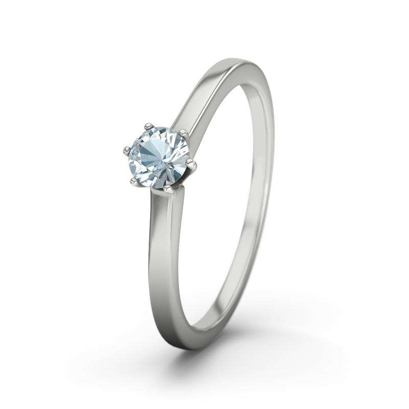 Bild von   aquamarin platinumring santa cjpg | 🌟 Gravur nach Wunsch 🪄