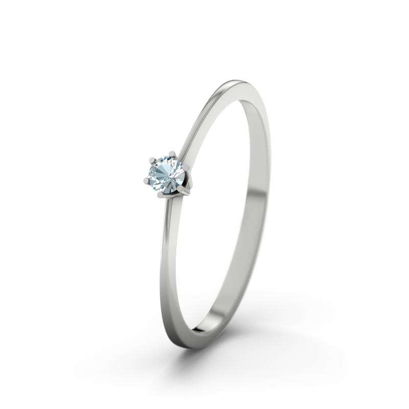 Bild von   aquamarin weissgoldring curacjpg | 🌟 Gravur nach Wunsch 🪄