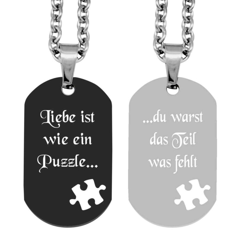 Bild von   partner anhaenger mit gravur djpg | 🌟 Gravur nach Wunsch 🪄