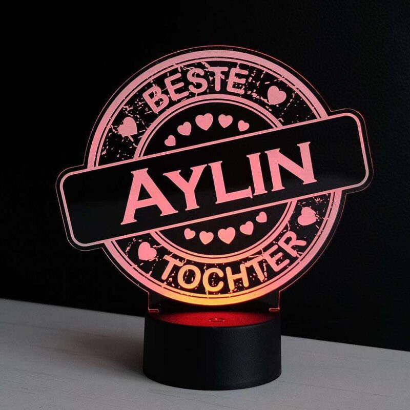 Bild von   led dekolicht beste tochter mijpg | 🌟 Gravur nach Wunsch 🪄