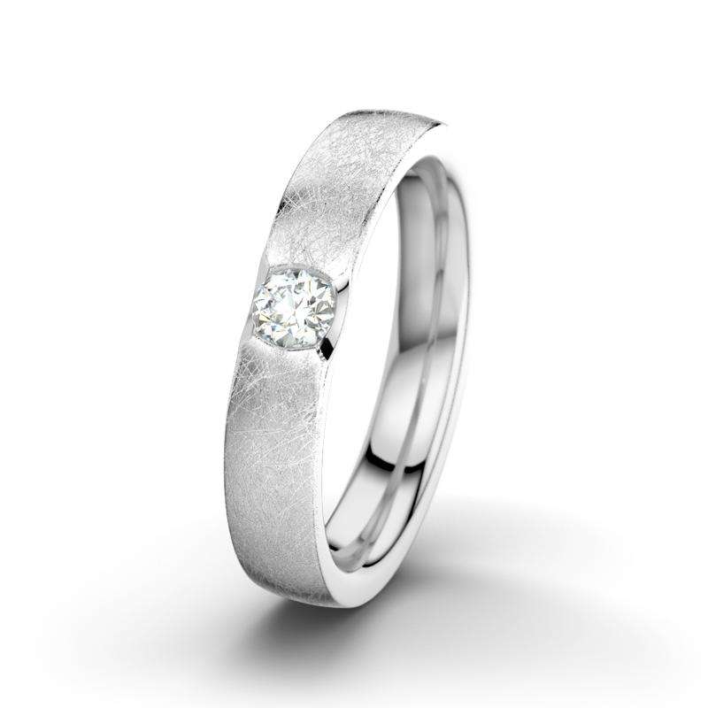 Bild von   diamant weissgold eismattringjpg | 🌟 Gravur nach Wunsch 🪄