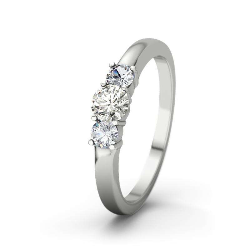 Bild von   diamant weissgoldring roubyjpg | 🌟 Gravur nach Wunsch 🪄