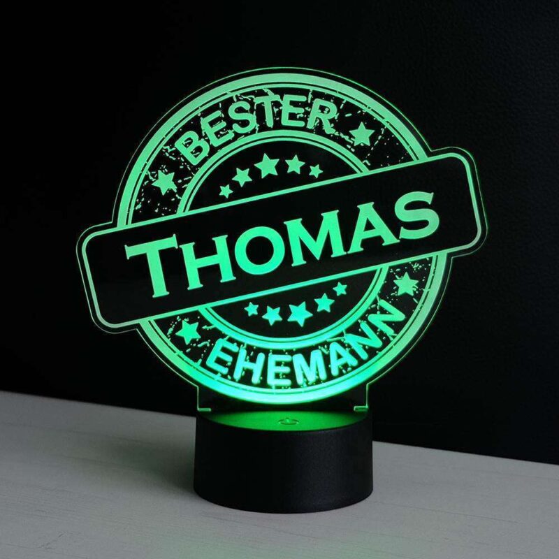 Bild von   led dekolicht bester ehemann mjpg | 🌟 Gravur nach Wunsch 🪄