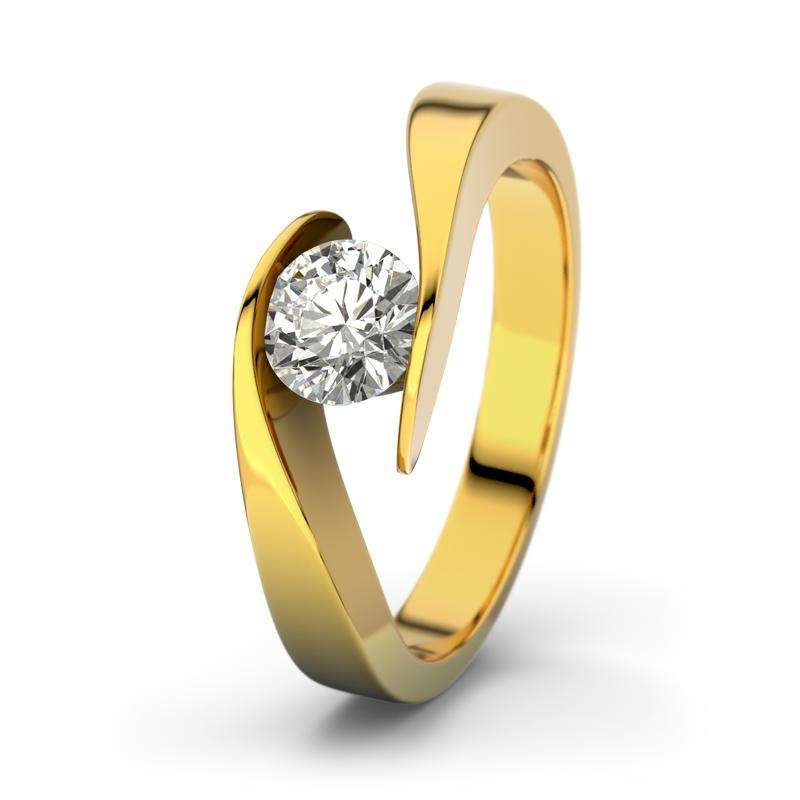 Bild von   diamant gelbgoldring summer lijpg | 🌟 Gravur nach Wunsch 🪄