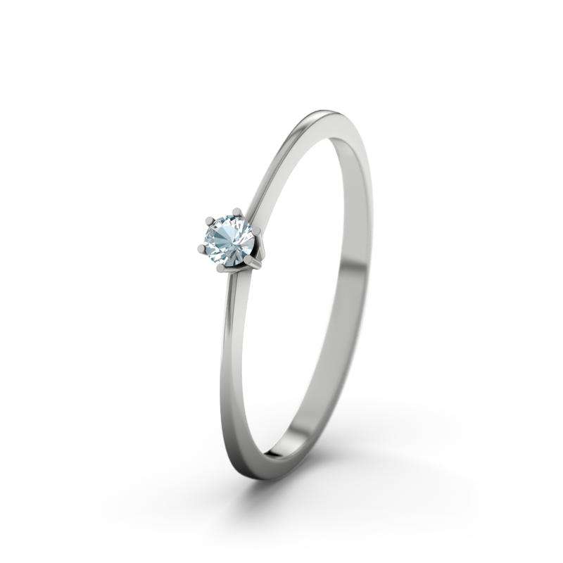 Bild von   aquamarin platinumring curacajpg | 🌟 Gravur nach Wunsch 🪄