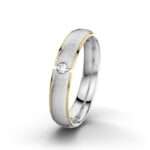 Bild von   diamant weissgold eismattringjpg | 🌟 Gravur nach Wunsch 🪄