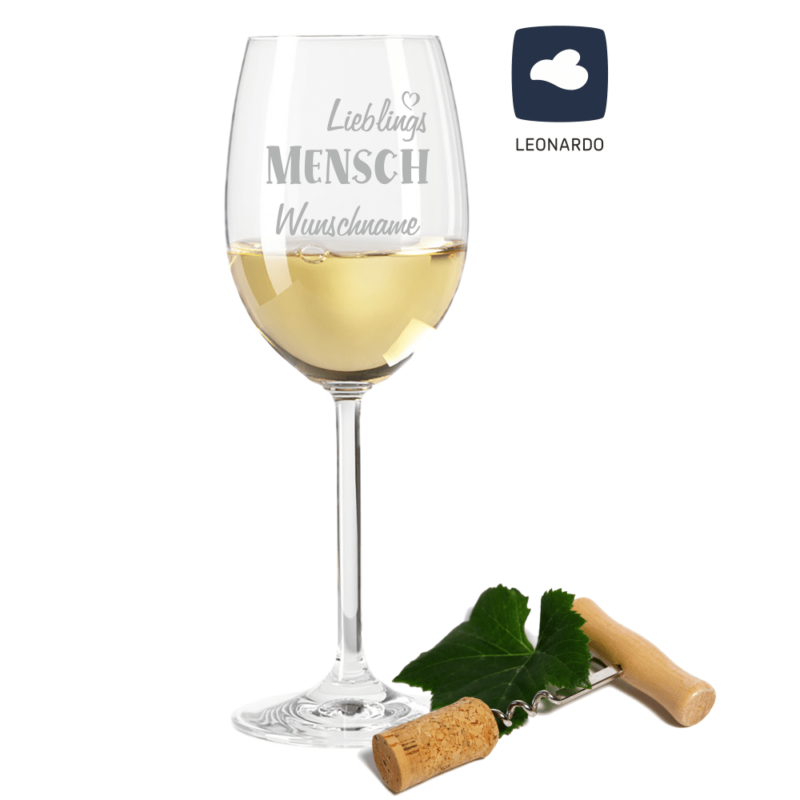 Bild von   weissweinglas von leonardo mitpng | 🌟 Gravur nach Wunsch 🪄