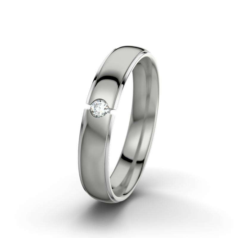 Bild von   diamant palladium poliertringjpg | 🌟 Gravur nach Wunsch 🪄
