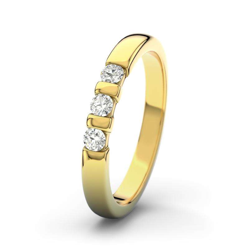 Bild von   diamant gelbgoldring melissajpg | 🌟 Gravur nach Wunsch 🪄
