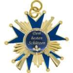 Bild von   schuetzenorden stern mit gewehjpg | 🌟 Gravur nach Wunsch 🪄