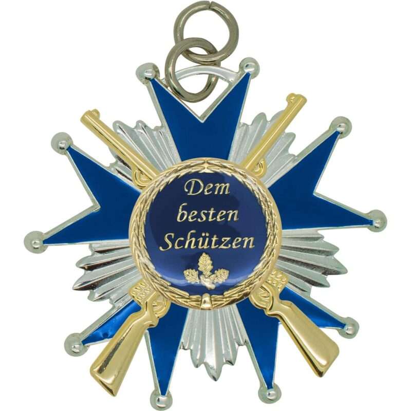 Bild von   schuetzenorden stern mit gewehjpg | 🌟 Gravur nach Wunsch 🪄