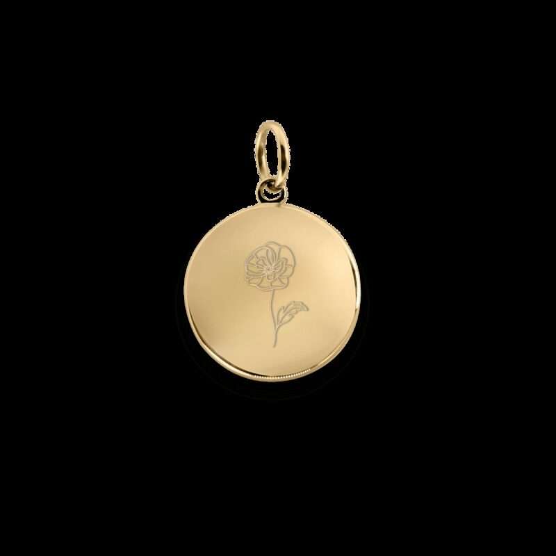 Bild von   august geburtsblume charmjpg | 🌟 Gravur nach Wunsch 🪄