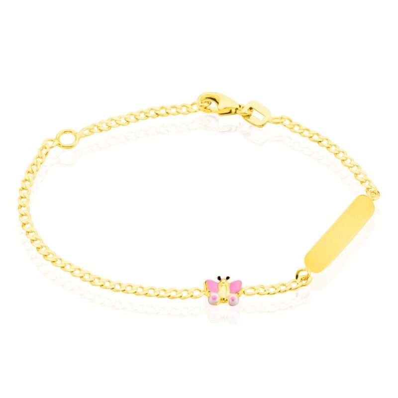 Bild von   kinder id armband gold  schjpg | 🌟 Gravur nach Wunsch 🪄