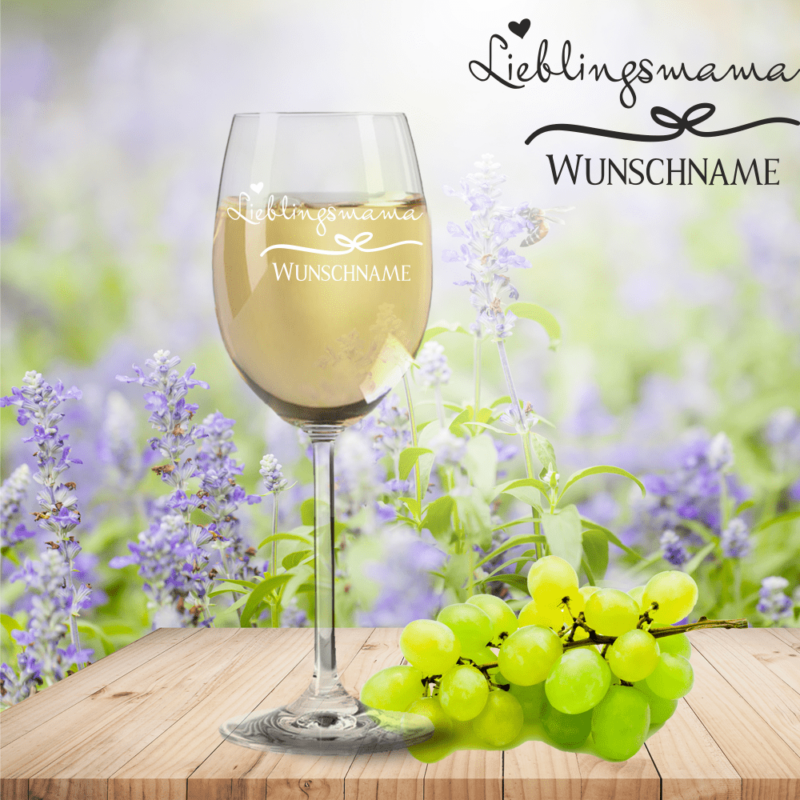 Bild von   weissweinglas von leonardo liepng | 🌟 Gravur nach Wunsch 🪄