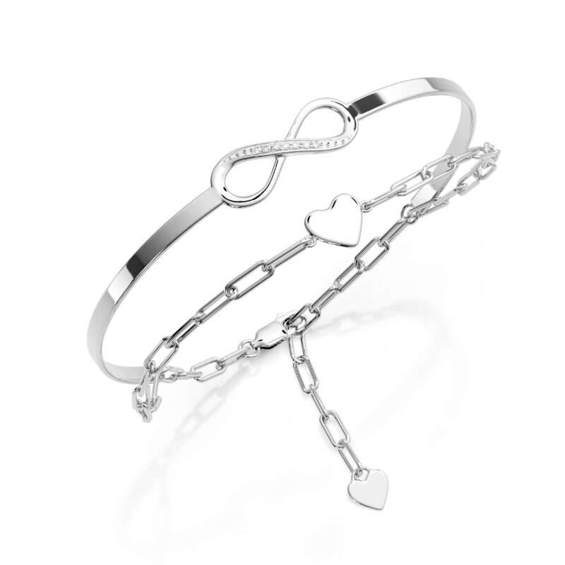 Bild von   amoonic damen infinity armbandjpg | 🌟 Gravur nach Wunsch 🪄