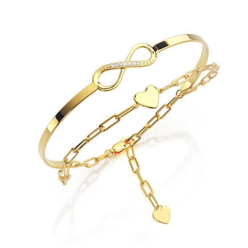 Bild von   amoonic damen infinity armbandjpg | 🌟 Gravur nach Wunsch 🪄