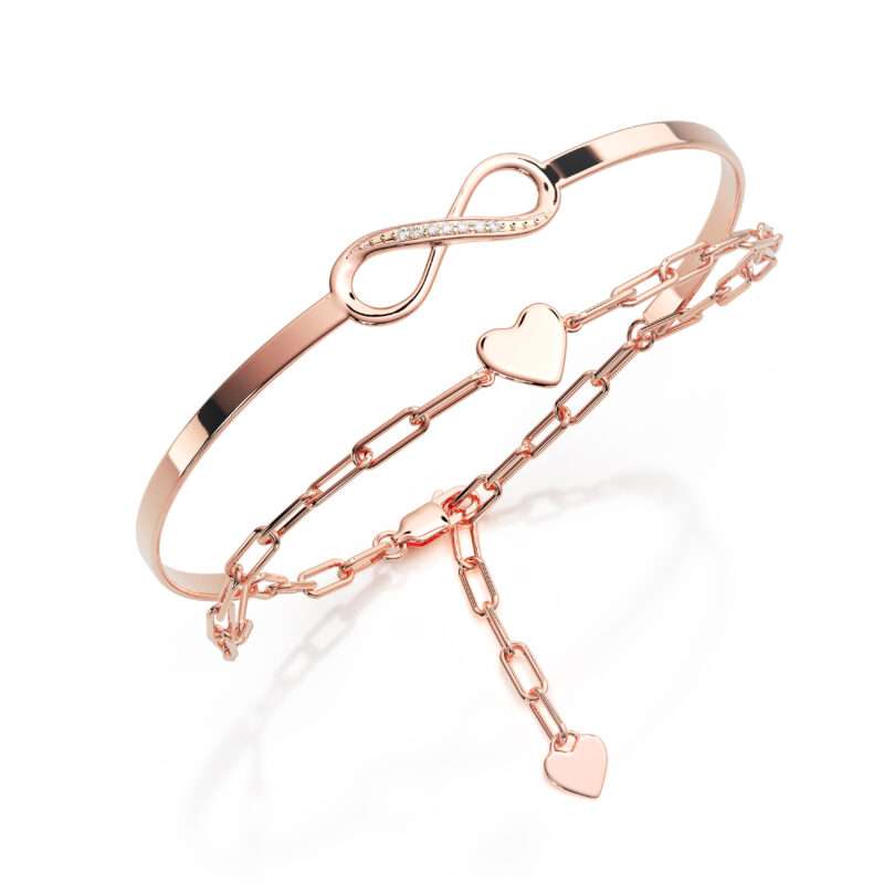 Bild von   amoonic damen infinity armbandjpg | 🌟 Gravur nach Wunsch 🪄