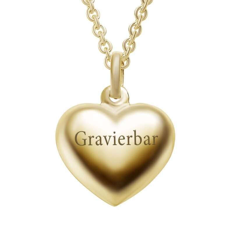 Bild von   herzkette gold damen halskettejpg | 🌟 Gravur nach Wunsch 🪄