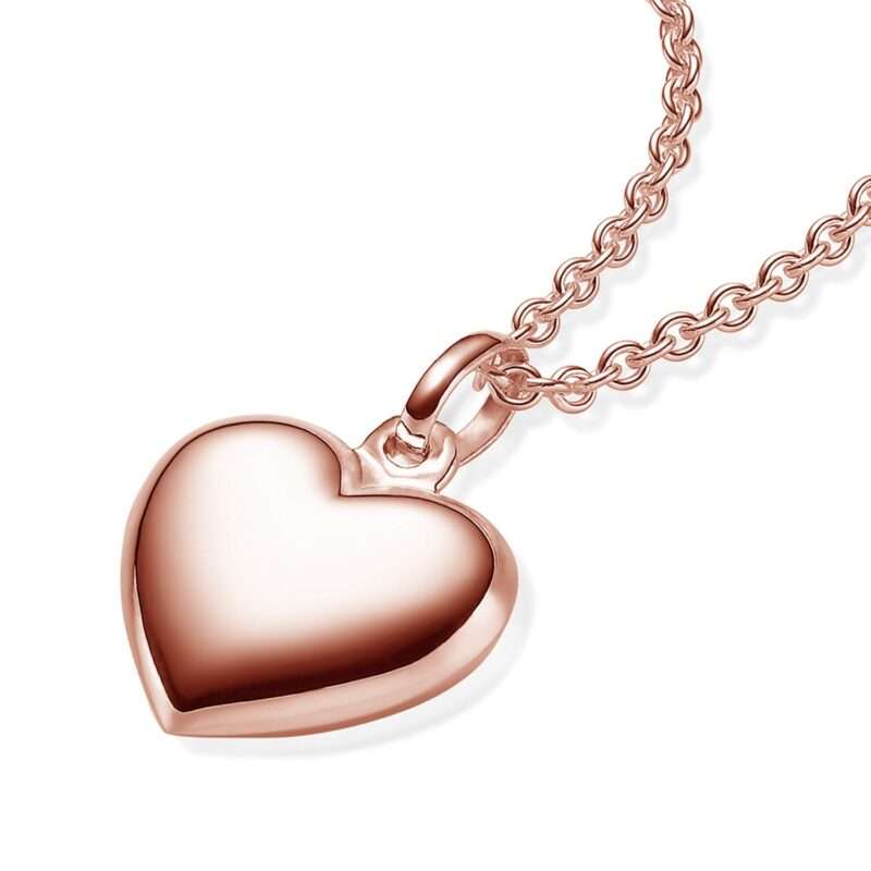 Bild von   herzkette rosegold halskette djpg | 🌟 Gravur nach Wunsch 🪄