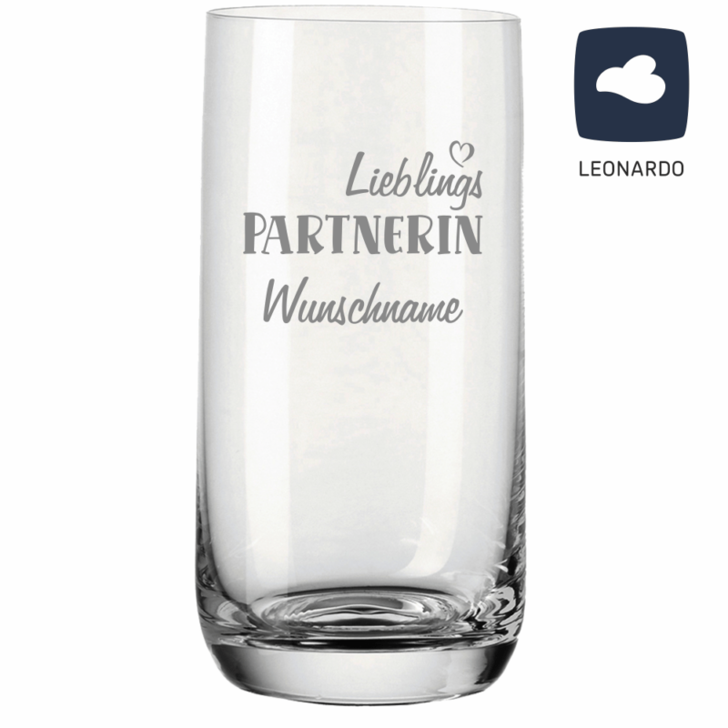 Bild von   trinkglas von leonardo mit grapng | 🌟 Gravur nach Wunsch 🪄