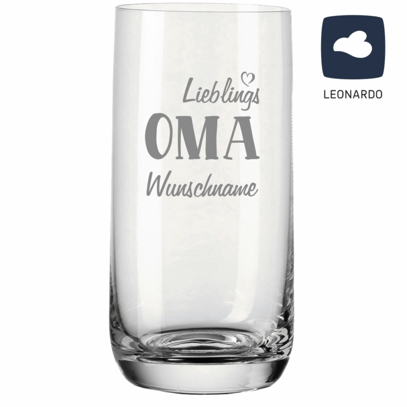 Bild von   trinkglas von leonardo mit grapng | 🌟 Gravur nach Wunsch 🪄