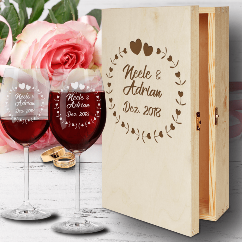 Bild von   rotweinglaeser zur hochzeit hpng | 🌟 Gravur nach Wunsch 🪄