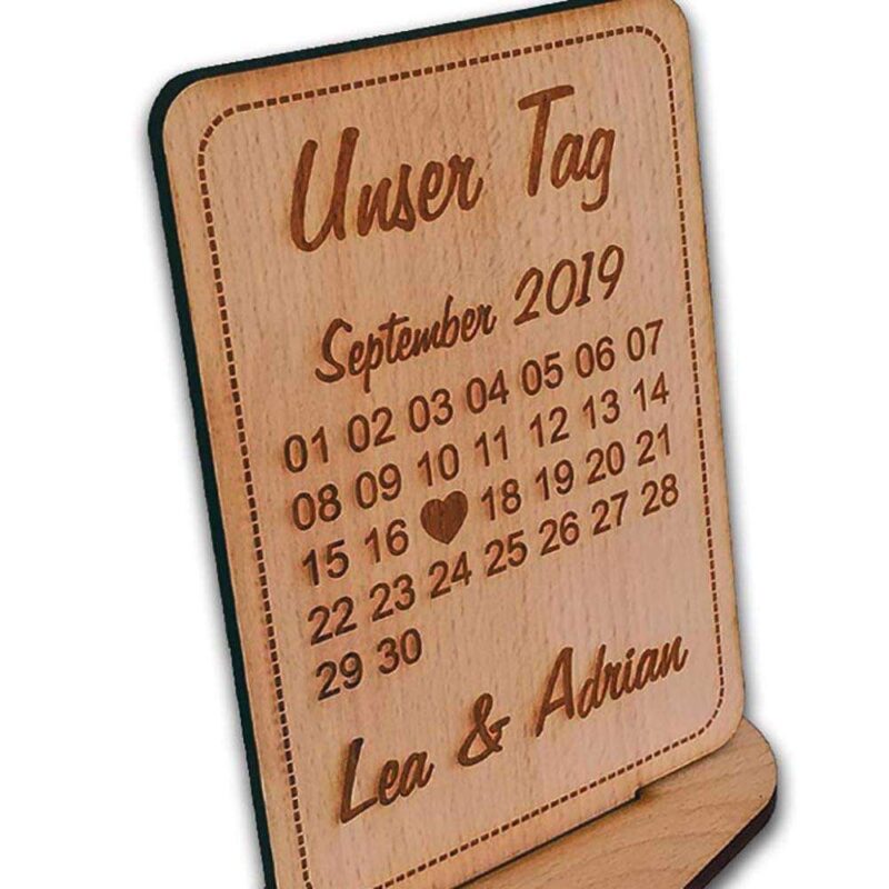 Bild von   holz dekoration aufsteller kaljpg | 🌟 Gravur nach Wunsch 🪄