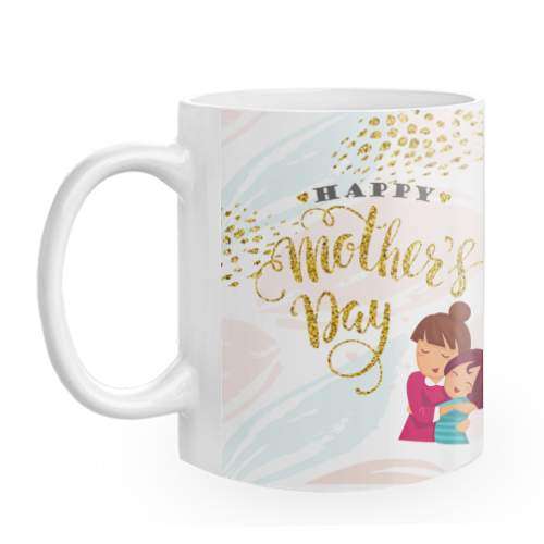 Bild von Fototasse zum Muttertag Happy Mothers Day | ml | Bedruckt bis zum Rand | Innen farbig | Muttertagsgeschenk | 🔮 Gravur nach Wunsch 🌟