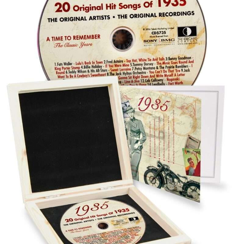 CD 1935 Musik-Hits in Luxusbox, auch mit Gravur!