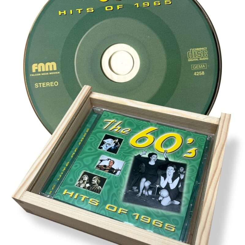 Bild von   cd  musik hits in holzkistjpg | 🌟 Gravur nach Wunsch 🪄