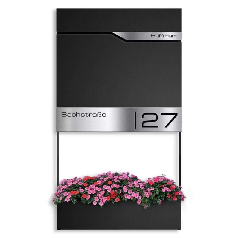 Bild von   metzler briefkasten mit blumenjpg | 🌟 Gravur nach Wunsch 🪄