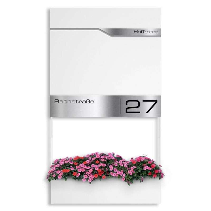 Bild von   metzler briefkasten mit blumenjpg | 🌟 Gravur nach Wunsch 🪄